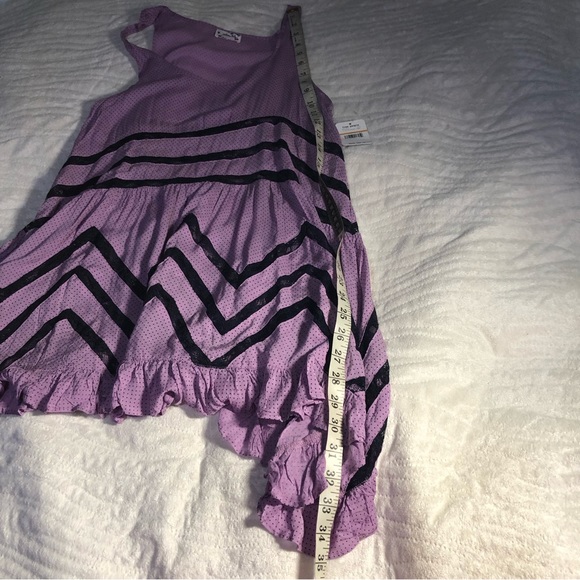 Free People Voile and Lace Trapeze Slip Dress in lilac midnight combo - Picture 10 of 10